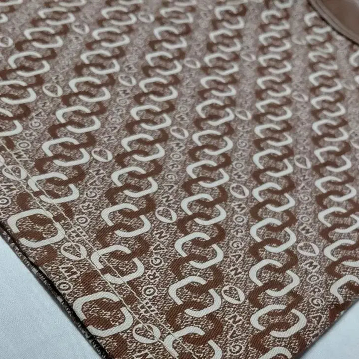 [BUNJANG] MORGAN DE TOI Logo Pattern Leather Mini Skirt / [프랑스 빈티지/38] MORGAN 로고 패턴 레더 배색 미니스커트