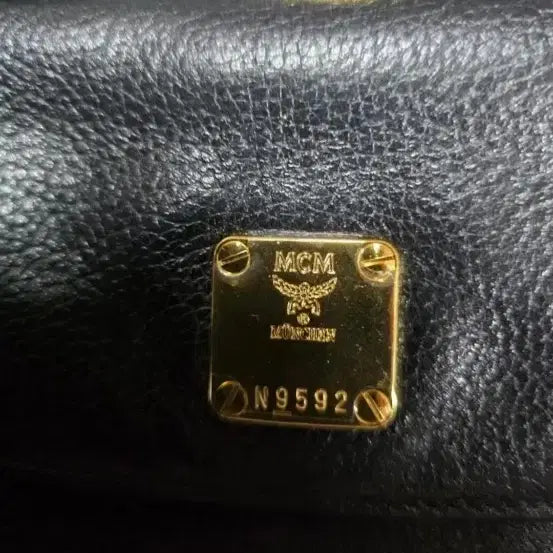 [BUNJANG] MCM Black Leather Backpack / MCM 블랙 레더 백팩 가방