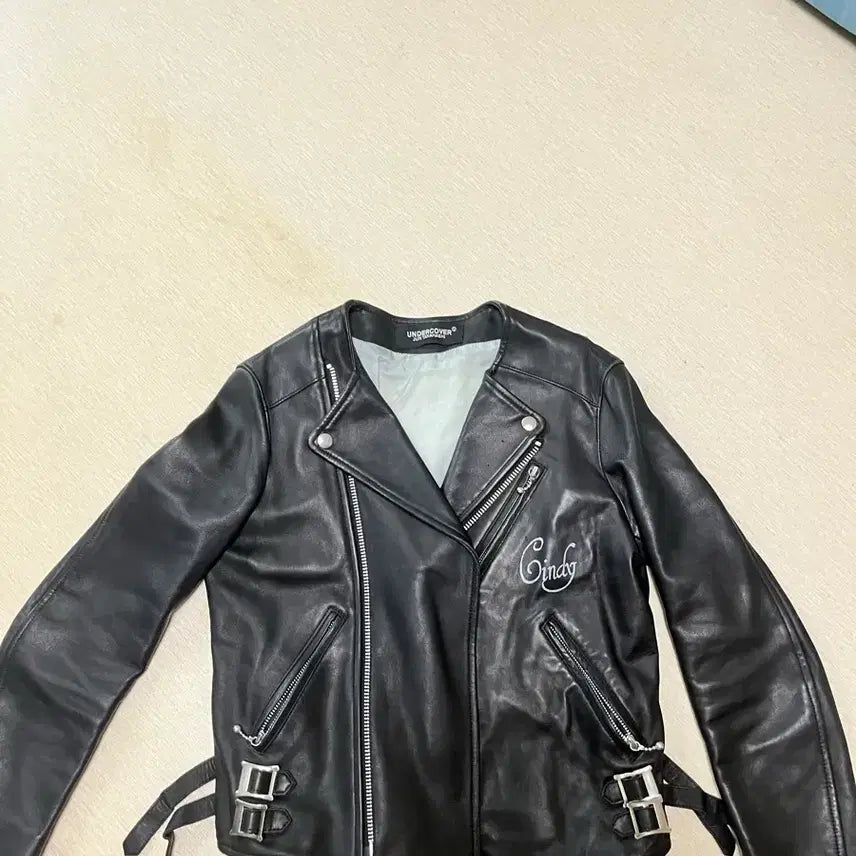 [BUNJANG] Undercover Cindy Sherman Leather Jacket / 언더커버 신디셔먼 레더자켓