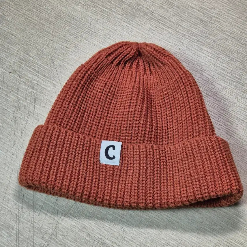[BUNJANG] Covernat Logo Short Beanie Watch Cap Orange / 커버낫 로고 숏비니 와치캡 오렌지