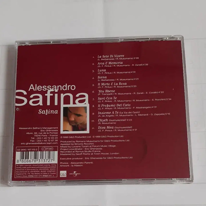 [BUNJANG] Alessandro Safina CD / 알레산드로 사피나 (Alessandro Safina) cd