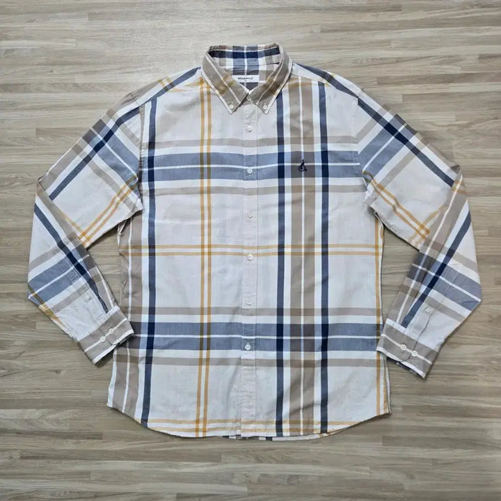 [BUNJANG] Beanpole Check Long Sleeve Shirt (Size 105) / 105) 빈폴 체크 긴팔 셔츠