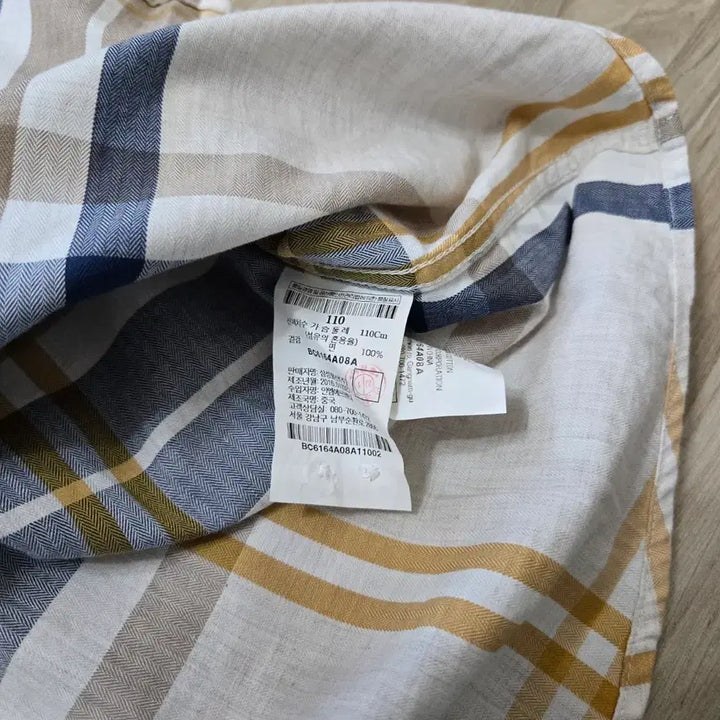 [BUNJANG] Beanpole Check Long Sleeve Shirt (Size 105) / 105) 빈폴 체크 긴팔 셔츠