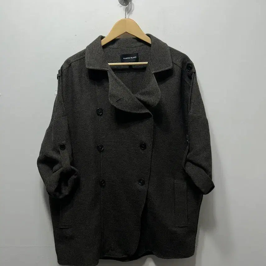 [BUNJANG] Plastic Island Double Button Jacket Coat S / 플라스틱아일랜드 더블 버튼 자켓 코트 S