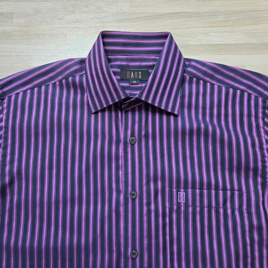 [BUNJANG] Daks Striped Shirt (95) / 95) 닥스 스트라이프 셔츠