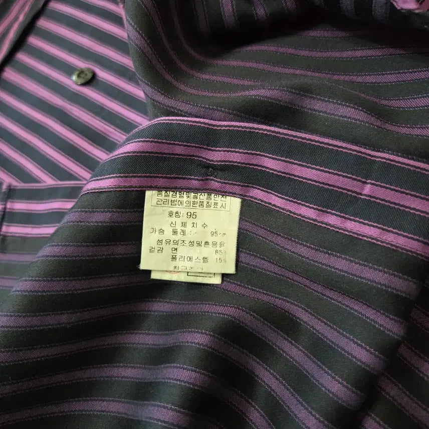 [BUNJANG] Daks Striped Shirt (95) / 95) 닥스 스트라이프 셔츠