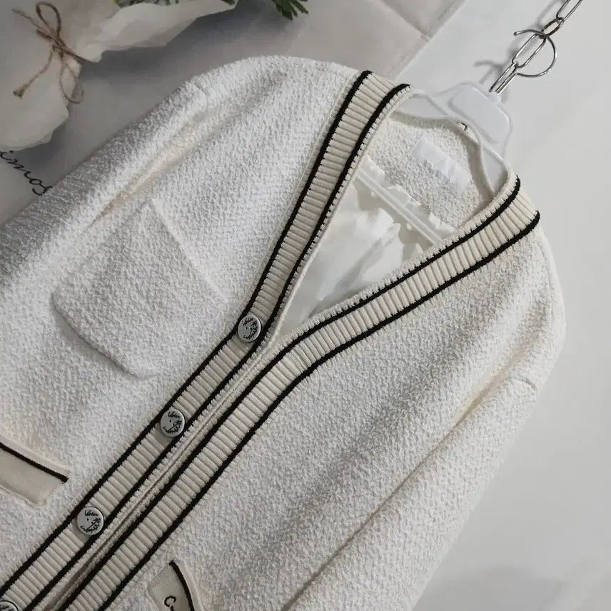 [BUNJANG] Voice of Voices Tweed Cardigan / 보이스오브보이스Voice of Voices. 트위드가디건 55.21년식