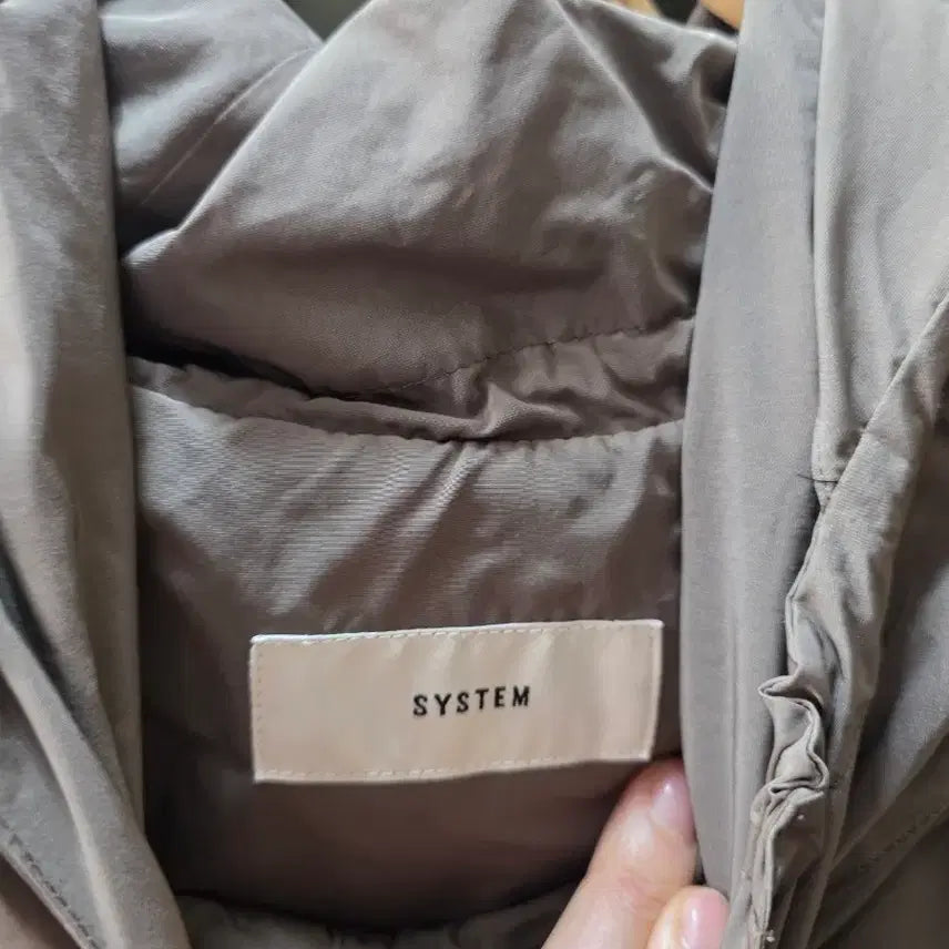 [BUNJANG] System Hooded Long Coat Brown / 시스템후드 롱 코트 브라운