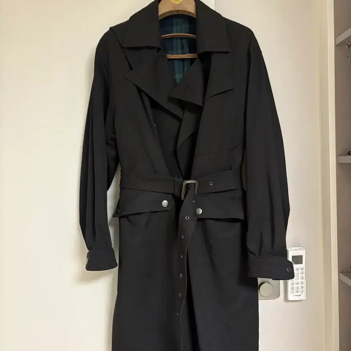 [BUNJANG] Salty Black Trench Coat L / 솔티 블랙 트렌치코트 L