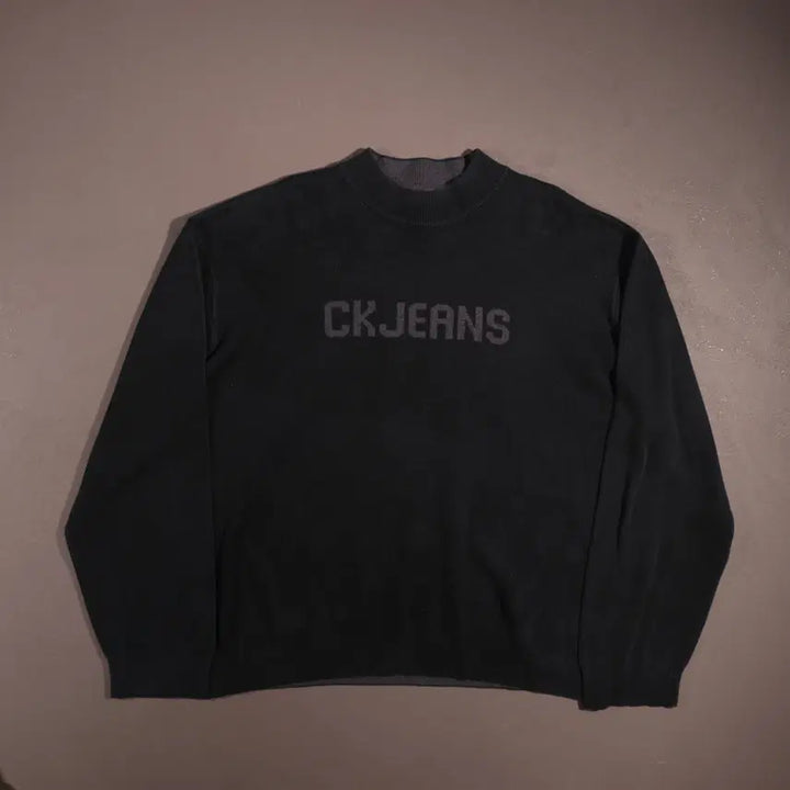 [BUNJANG] Calvin Klein Logo Knit Sweater / 90s 캘빈클라인 로고 니트 C256