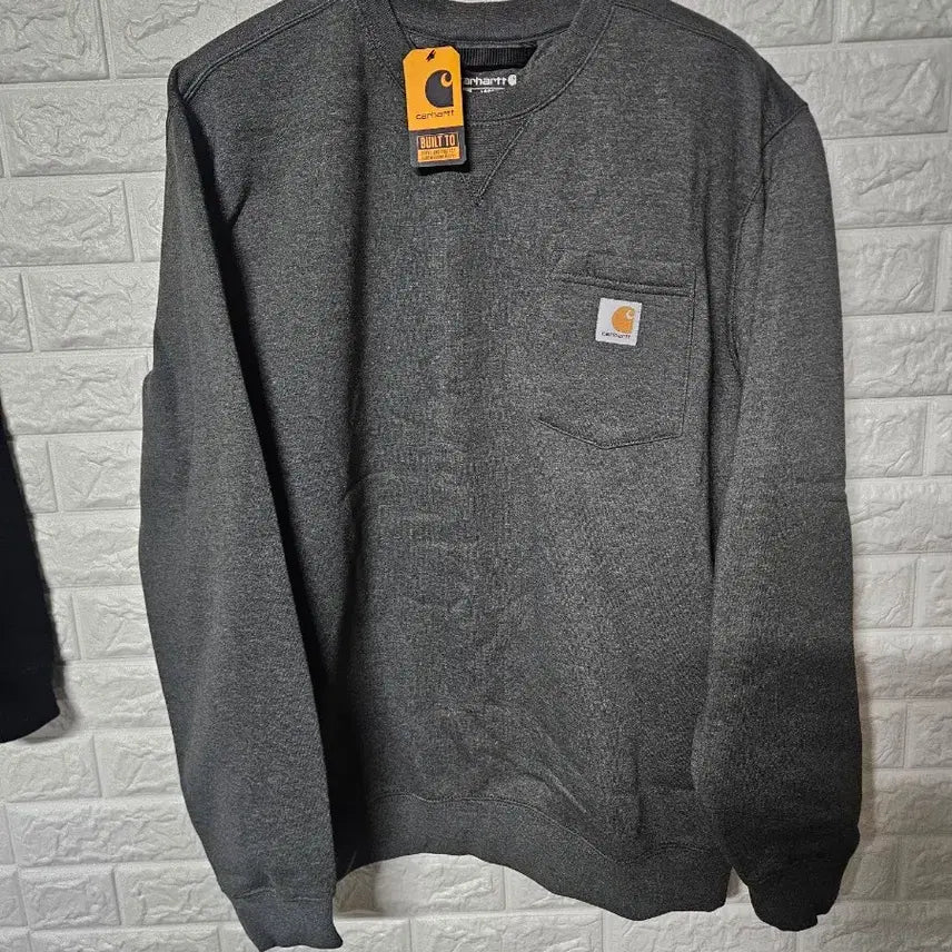 [BUNJANG] Carhartt Brushed Fleece Pocket Sweatshirt Charcoal / [L]칼하트 기모 포켓맨투맨 차콜