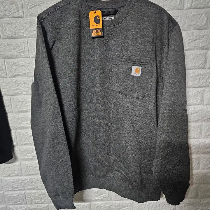 [BUNJANG] Carhartt Brushed Fleece Pocket Sweatshirt Charcoal / [L]칼하트 기모 포켓맨투맨 차콜