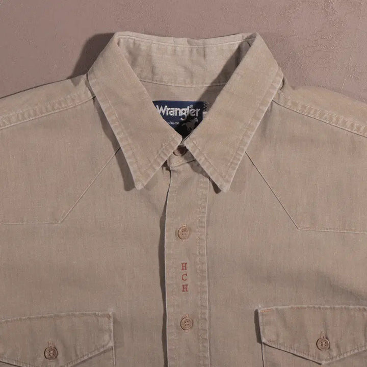 [BUNJANG] Wrangler Western Heavy Cotton Shirt / 90s 랭글러 웨스턴 헤비코튼 셔츠 C257