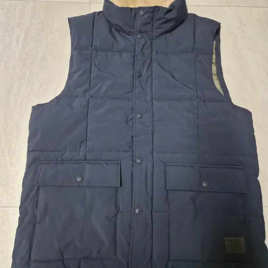 [BUNJANG] Eddie Bauer Padded Vest Navy XL / (택O새상품)에디바우어 카라 패딩 조끼 네이비 XL