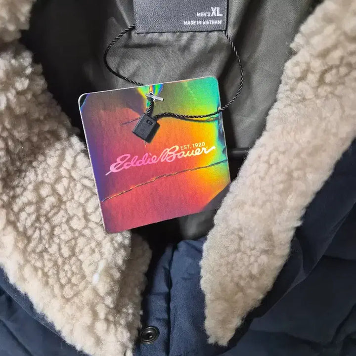 [BUNJANG] Eddie Bauer Padded Vest Navy XL / (택O새상품)에디바우어 카라 패딩 조끼 네이비 XL