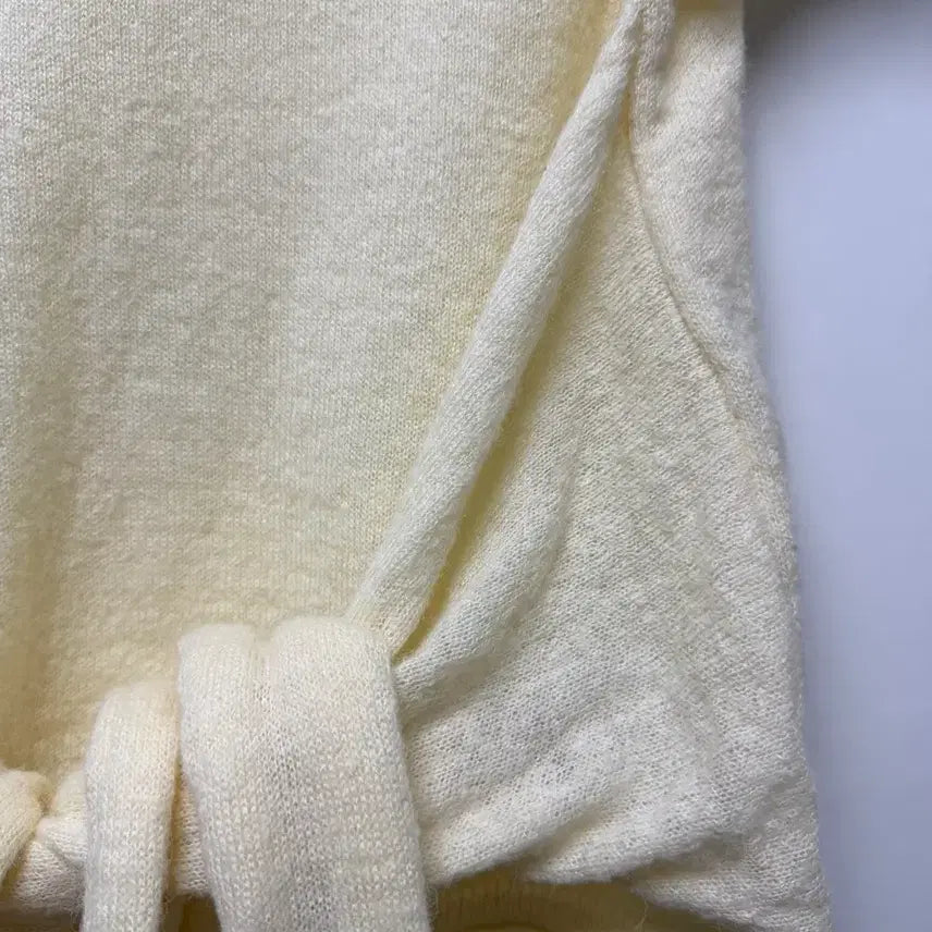 [BUNJANG] Liete Randy Knit Top / [새상품] 리에뜨 랜디 니트(반팔 랩니트)