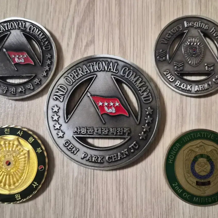 [BUNJANG] Military Coin Set / 군대코인, 부대코인(5종일괄)
