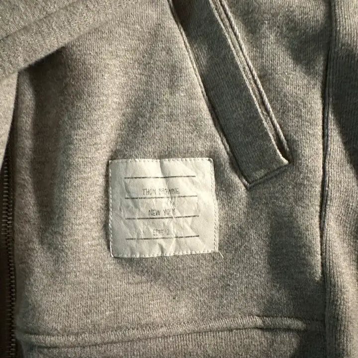 [BUNJANG] Thom Browne Gray Hoodie Zip-up (Size 2) / [ 정품 ] 톰브라운 회색 후드집업 2사이즈