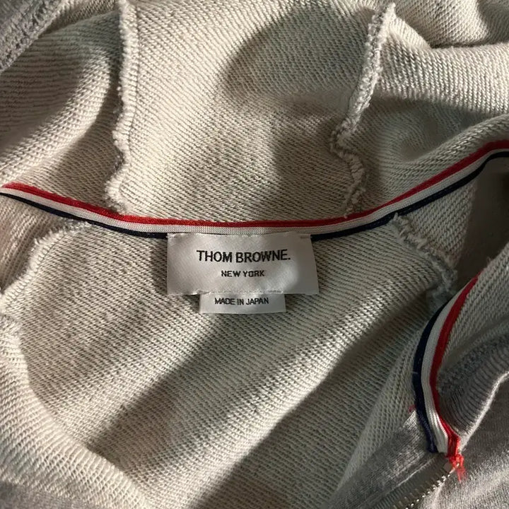 [BUNJANG] Thom Browne Gray Hoodie Zip-up (Size 2) / [ 정품 ] 톰브라운 회색 후드집업 2사이즈