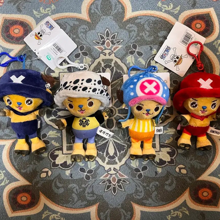 [BUNJANG] One Piece Chopper Plush Keyring Set / 원피스_쵸파 인형 키링 4종 세트 새상품