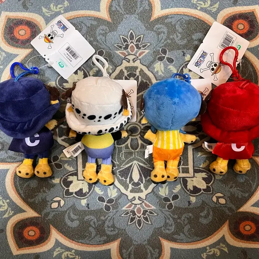 [BUNJANG] One Piece Chopper Plush Keyring Set / 원피스_쵸파 인형 키링 4종 세트 새상품