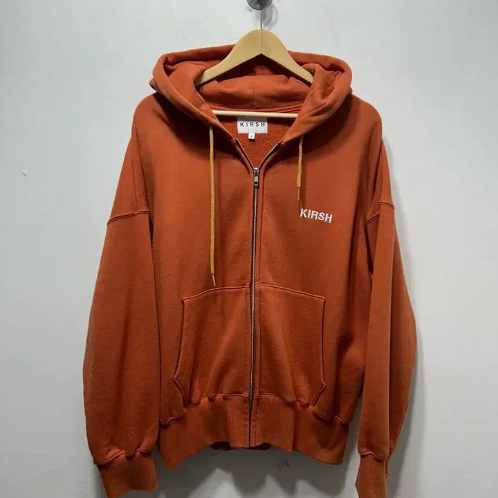 [BUNJANG] Kirsh Orange Hoodie Zip-up (Size 1) / 키르시 오렌지색 후드집업 1사이즈