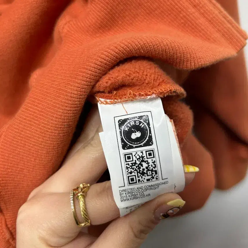 [BUNJANG] Kirsh Orange Hoodie Zip-up (Size 1) / 키르시 오렌지색 후드집업 1사이즈