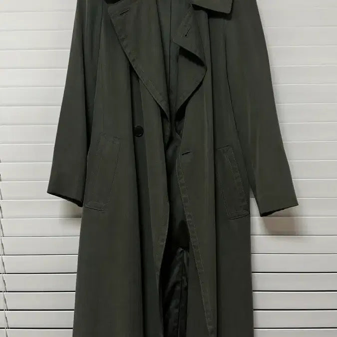 [BUNJANG] Club Monaco Khaki Trench Coat Lyocell (Size S/P) / <44만들어주는 요술템> 클럽 모나코 카키 트렌치 코트 S/P