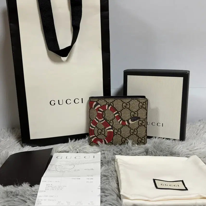 [BUNJANG] Gucci Kingsnake Wallet / (정품)(백화점 구매영수증 포함) 구찌 킹스네이크 반지갑