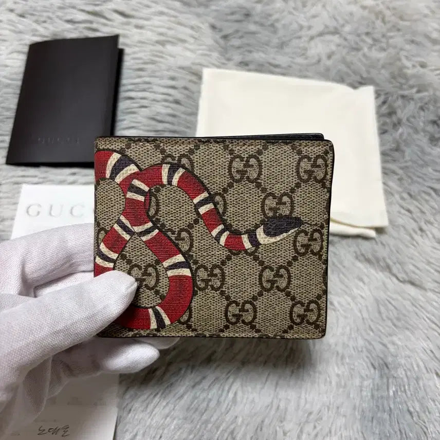 [BUNJANG] Gucci Kingsnake Wallet / (정품)(백화점 구매영수증 포함) 구찌 킹스네이크 반지갑
