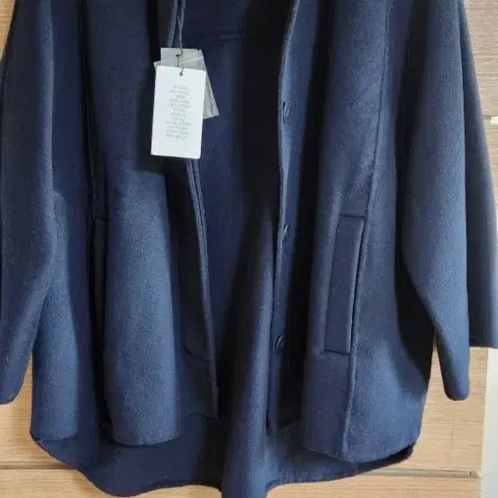 [BUNJANG] Vera Wang Cape Coat Navy / 베라왕 케이프 코트  66~77 네이비