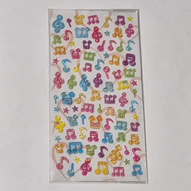 [BUNJANG] Musical Note Transparent Sticker / 고전문구 음표 투명 스티커