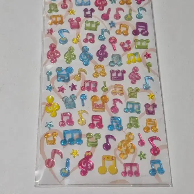 [BUNJANG] Musical Note Transparent Sticker / 고전문구 음표 투명 스티커