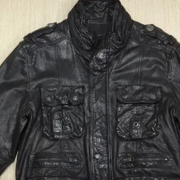 [BUNJANG] Buckaroo Leather Jacket (B103LR320P) - Men's / (100) 버커루 남성 베지터블 가죽자켓 B103LR320P