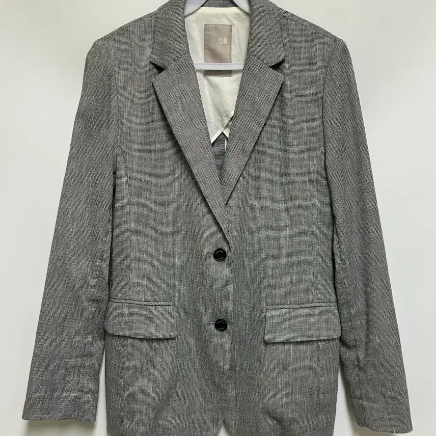 [BUNJANG] Beanpole Linen Blend Houndstooth Check Jacket / [여자-95]빈폴 린넨 블렌드 하운드투스 체크 자켓