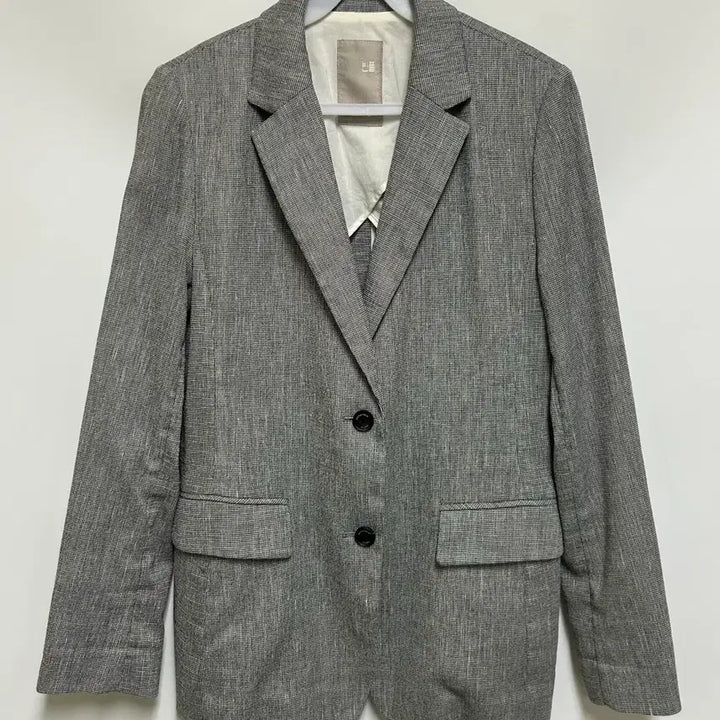 [BUNJANG] Beanpole Linen Blend Houndstooth Check Jacket / [여자-95]빈폴 린넨 블렌드 하운드투스 체크 자켓