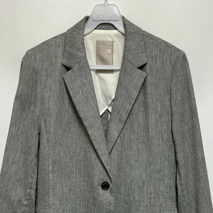 [BUNJANG] Beanpole Linen Blend Houndstooth Check Jacket / [여자-95]빈폴 린넨 블렌드 하운드투스 체크 자켓