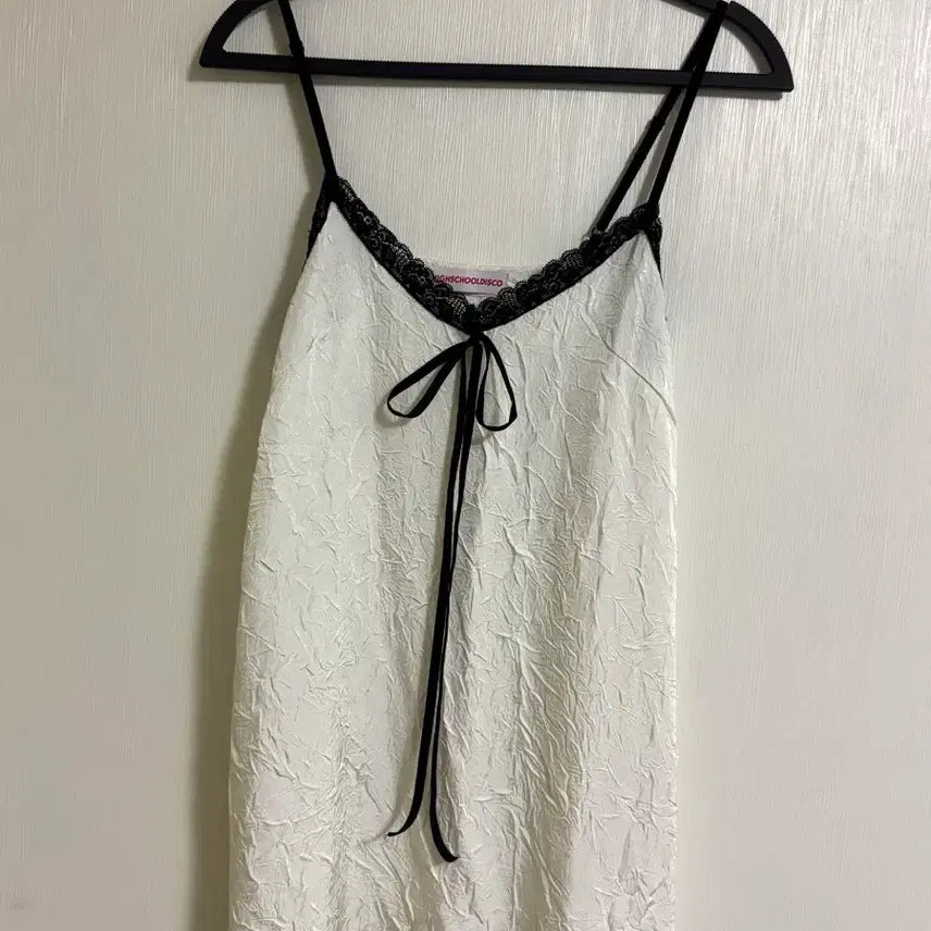 [BUNJANG] High School Disco Ivory Slip Top / 하이스쿨디스코 아이보리 슬립탑