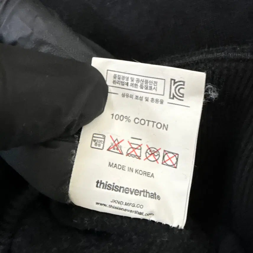 [BUNJANG] thisisneverthat Black Hoodie / M 디스이즈네버댓 블랙 후드티 0223T