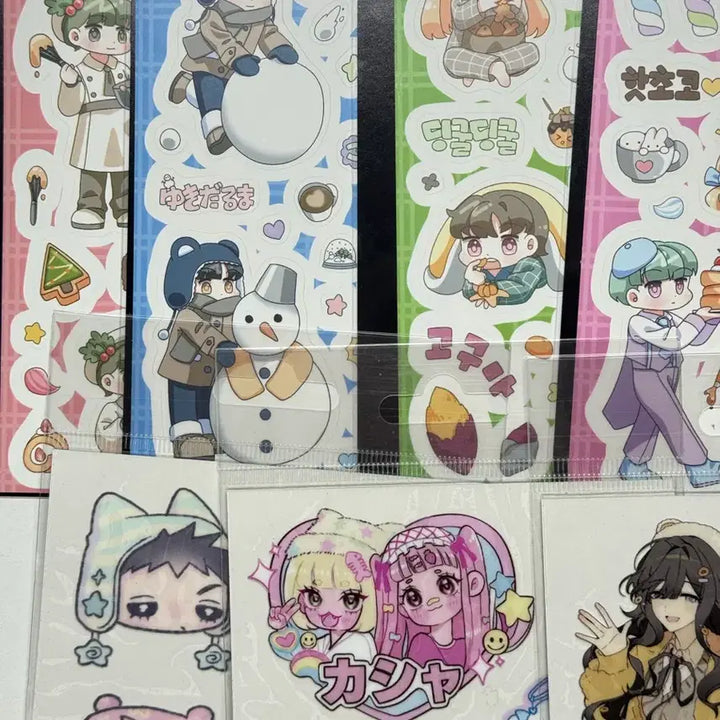 [BUNJANG] 인물케릭터스티커15종 일괄판매 미개봉 미사용 / 인물케릭터스티커15종 일괄판매 미개봉 미사용