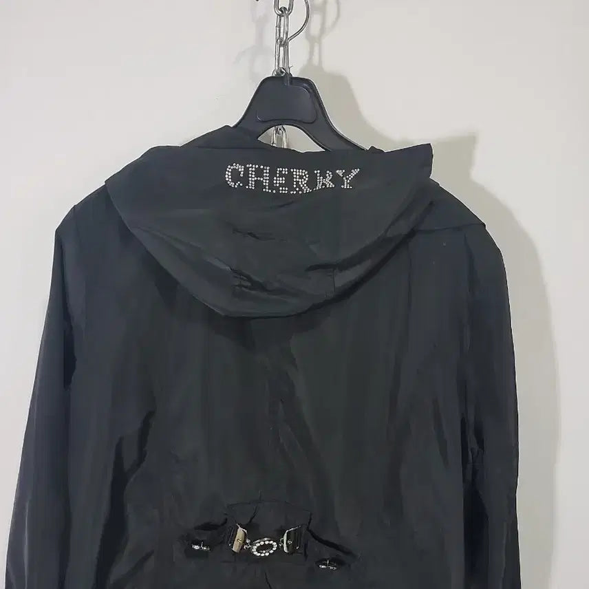 [BUNJANG] Cherry Black Hooded Jacket M / 체리 블랙 후드 자켓 M