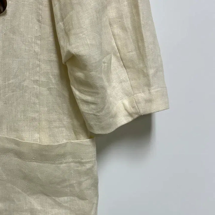 [BUNJANG] JJ JIGOTT Linen Double 7/10 Sleeve Jacket / [여자-77]JJ 지고트 린넨 더블 7부 소매 자켓