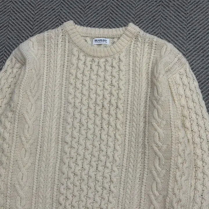 [BUNJANG] Beams Boy Cable Wool Sweater / 빔즈보이 케이블 울 스웨터 v1655
