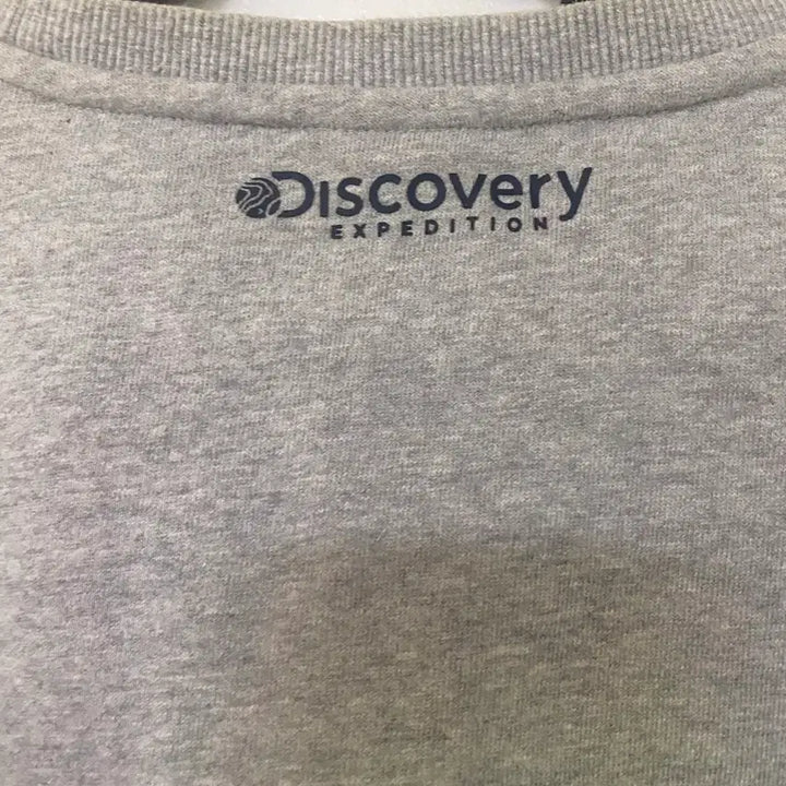 [BUNJANG] Discovery Expedition Two-Tone Sweatshirt / 디스커버리 익스페디션 맨투맨 그린/회색