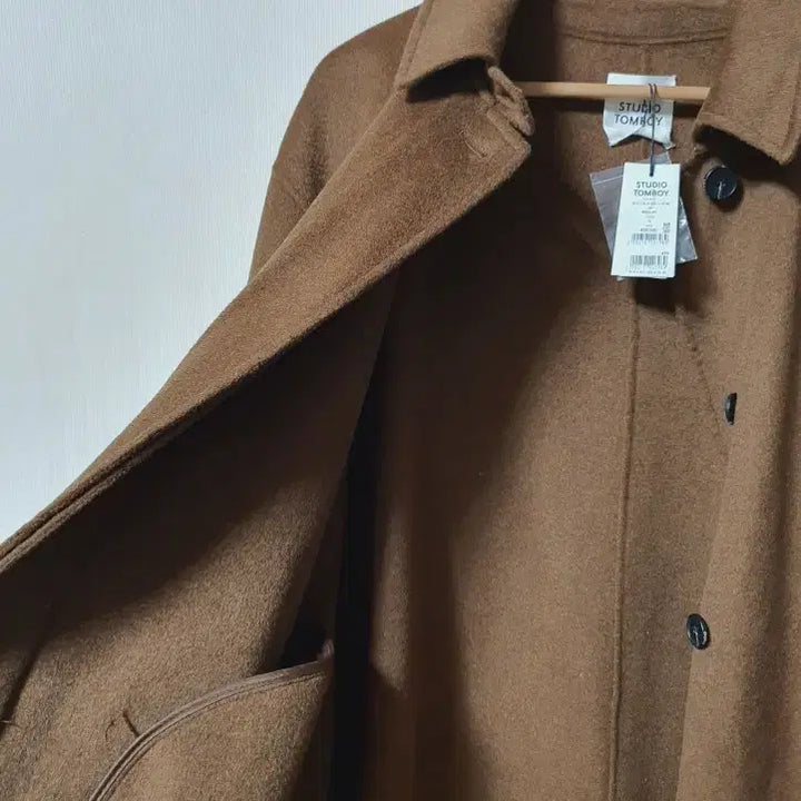 [BUNJANG] Studio Tomboy Oversized Cashmere Wool Handmade Mac Coat / 스튜디오톰보이 오버핏 캐시미어 울 핸드메이드 맥코트 새상품 정품