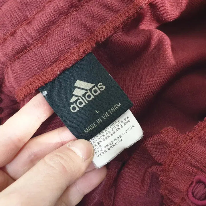 [BUNJANG] Adidas Burgundy Jogger Pants L / (JJ29421)아디다스 버건디 조거팬츠 L