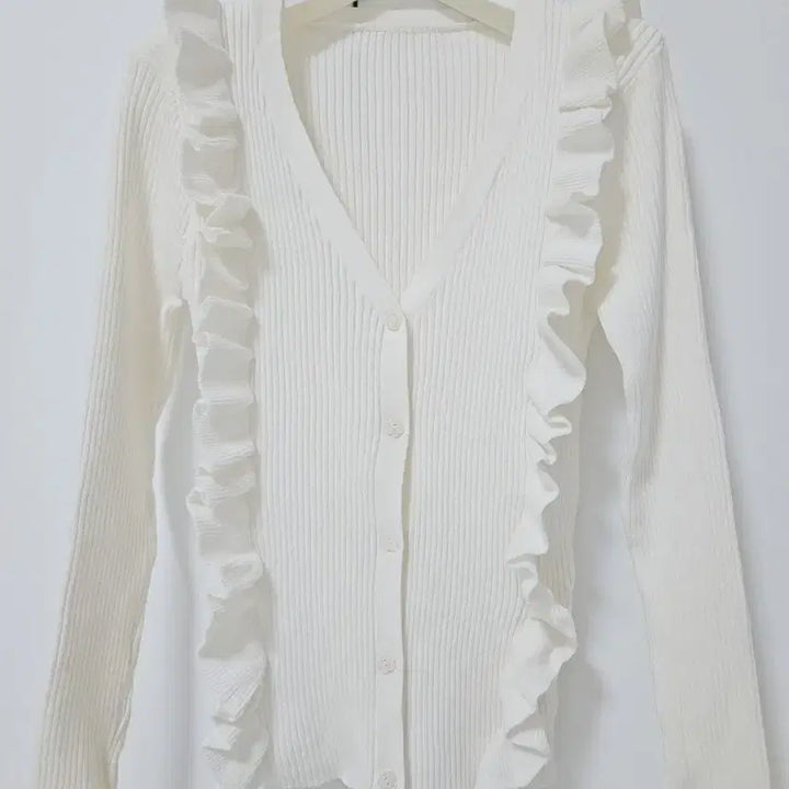 [BUNJANG] White Frill Knit Set / 화이트 컬러 프릴 니트 3종 전부