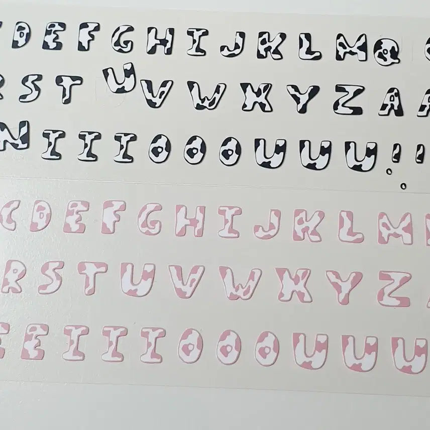 [BUNJANG] Alphabet Sticker Bundle Set / 스티커일괄 알파벳