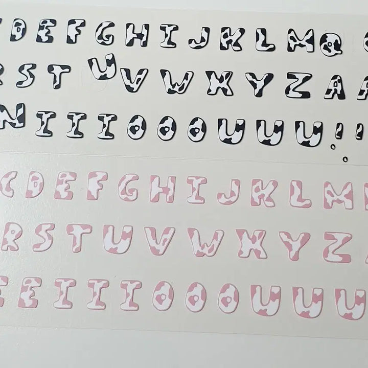 [BUNJANG] Alphabet Sticker Bundle Set / 스티커일괄 알파벳