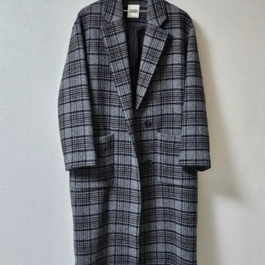 [BUNJANG] Studio Tomboy Check Coat / 스튜디오 톰보이 체크 코트